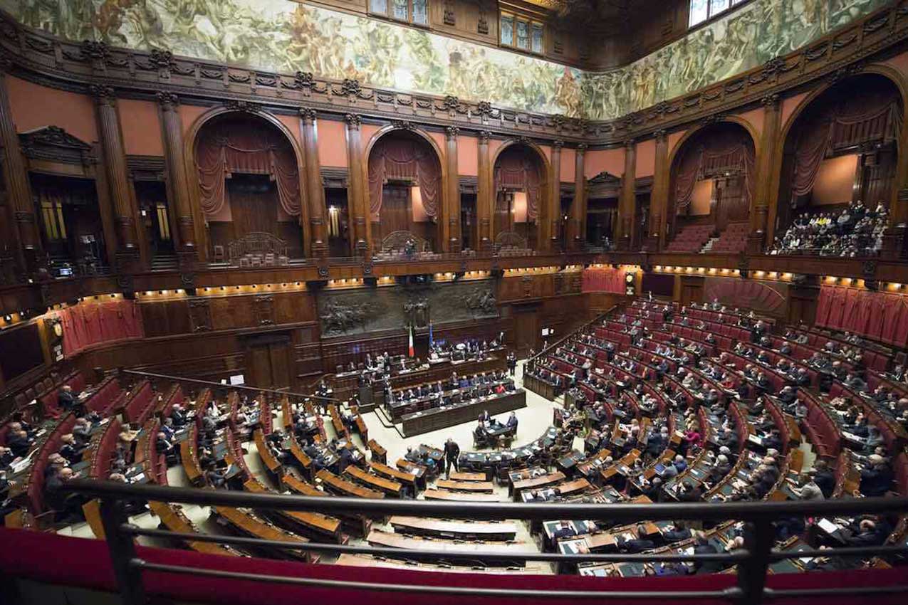La Camera dei deputati a Montecitorio, Roma